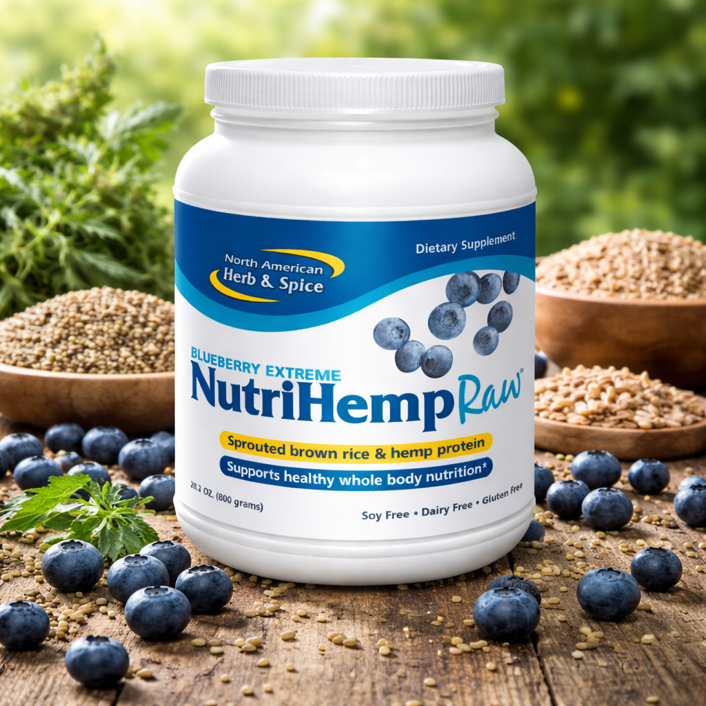 North American Herb & Spice - NutriHemp Raw Protein Powder Plus Wild Blueberry Extreme